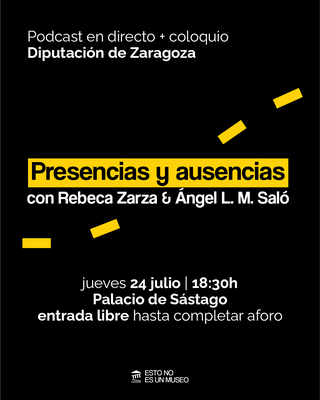El Palacio de Sástago acoge la grabación en directo de un episodio del podcast cultural ‘Esto no es un museo’