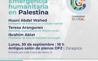 El embajador de Palestina en España, la periodista Teresa Aranguren y la Casa Palestina de Aragón analizan este lunes en la Diputación de Zaragoza la emergencia humanitaria en Gaza