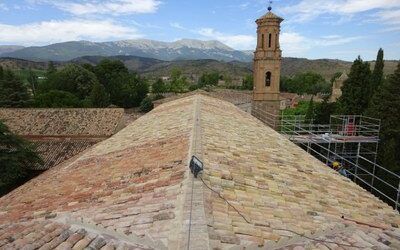 La Diputación de Zaragoza termina el arreglo de las cubiertas de la iglesia de Veruela tras una inversión de 238.000 euros