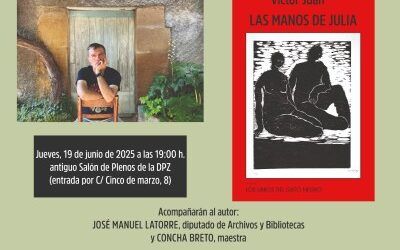 Víctor Juan presenta este jueves en la DPZ su nuevo libro “Las manos de Julia”