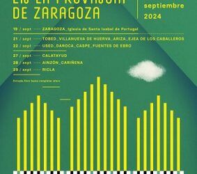 Las XLII Jornadas de Órgano de la Diputación de Zaragoza llegarán este año a 13 municipios de la provincia con conciertos de primer nivel del 19 al 29 de septiembre