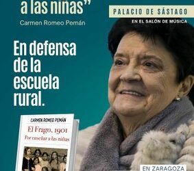 El palacio de Sástago acoge este miércoles la presentación de la novela «El Frago, 1901. Por enseñar a las niñas», de Carmen Romero
