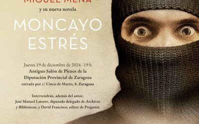 Miguel Mena presenta este jueves en la Diputación de Zaragoza su última novela, “Moncayo estrés”