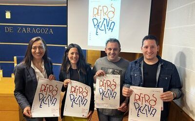 Vuelve el color y la publicidad antigua a Quinto en la segunda edición de “Retrospectiva”, su festival de arte urbano