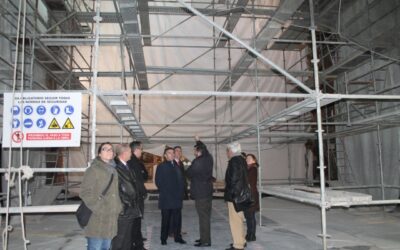 Beamonte visita varias actuaciones en las que ha participado la DPZ en las localidades de Ateca, Illueca y Brea
