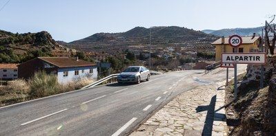 LA DIPUTACIÓN DE ZARAGOZA FINALIZA LAS OBRAS DE MEJORA DEL FIRME DE LA CARRETERA PROVINCIAL QUE CONECTA LA ALMUNIA Y ALPARTIR