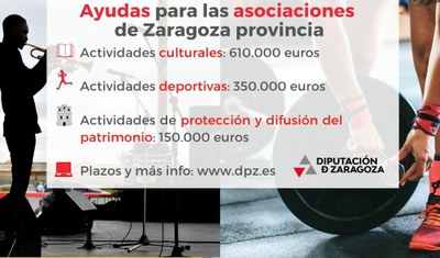 LA DPZ LANZAS SUS AYUDAS PARA LAS ASOCIACIONES QUE ORGANIZAN ACTIVIDADES CULTURALES, DEPORTIVAS Y DE DEFENSA Y PROMOCIÓN DEL PATRIMONIO