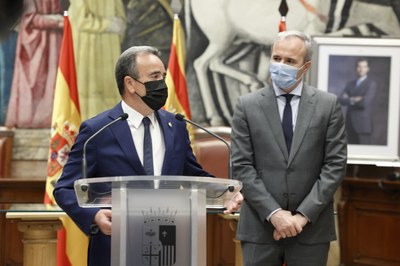 LA DPZ Y EL AYUNTAMIENTO DE ZARAGOZA FIRMAN EL NUEVO CONVENIO SOBRE BARRIOS RURALES Y PRESTACIÓN DE SERVICIOS PARA LA PROVINCIA