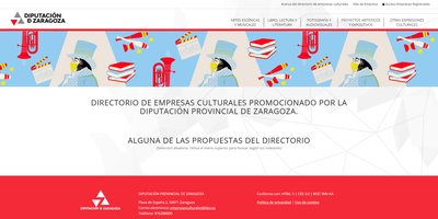 LA DPZ CREA UNA PÁGINA WEB PARA AGRUPAR Y DAR A CONOCER LA OFERTA DE ACTIVIDADES DE LAS EMPRESAS CULTURALES DE LA PROVINCIA