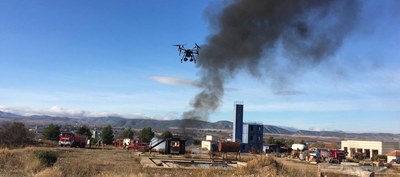 LOS BOMBEROS DE LA DPZ PARTICIPAN EN UNA FORMACIÓN DENTRO DEL PROYECTO EUROPEO SAFED SOBRE EL USO DE DRONES EN INCENDIOS
