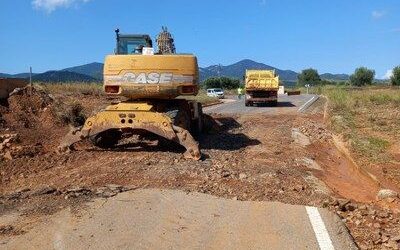LA DIPUTACIÓN DE ZARAGOZA TRABAJA EN LA LIMPIEZA Y LA REPARACIÓN DE 14 CARRETERAS PROVINCIALES AFECTADAS POR LAS FUERTES LLUVIAS