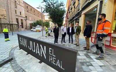SÁNCHEZ QUERO VISITA LA REFORMA DE LA AVENIDA SAN JUAN EL REAL DE CALATAYUD