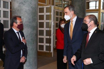 SÁNCHEZ QUERO ASISTE A LA CLAUSURA DE LA V CUMBRE EMPRESARIAL POR LA COMPETITIVIDAD DE ARAGÓN, PRESIDIDA POR EL REY FELIPE VI