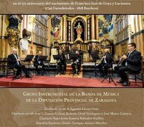 EL GRUPO INSTRUMENTAL DE LA DPZ OFRECE UN CONCIERTO ESTE JUEVES EN LA IGLESIA DE SANTA ISABEL EN EL MARCO DEL 275 ANIVERSARIO DE GOYA