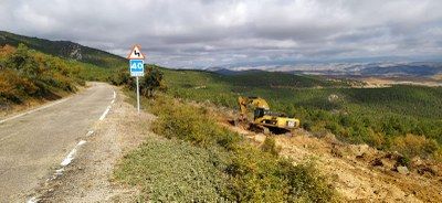 LA DIPUTACIÓN DE ZARAGOZA COMIENZA EL ARREGLO DE LA CARRETERA PROVINCIAL QUE CONECTA ATEA Y USED