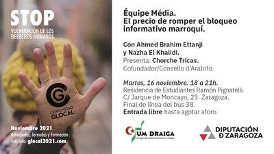 LA DPZ ORGANIZA ESTE MARTES UNA JORNADA SOBRE LOS DERECHOS HUMANOS Y EL DERECHO A INFORMAR EN EL SÁHARA OCCIDENTAL
