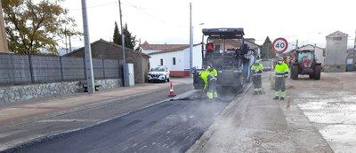 LA DIPUTACIÓN DE ZARAGOZA MEJORA EL FIRME DE LA TRAVESÍA DE VILLARREAL DE HUERVA CON UN PRESUPUESTO DE 104.600 EUROS