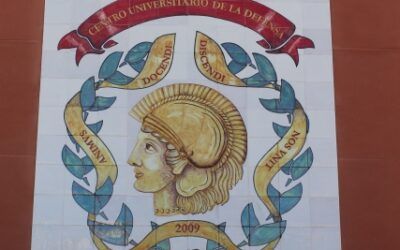 Beamonte asiste a la presentación del mural de cerámica de Muel instalado en el Centro Universitario de la Defensa