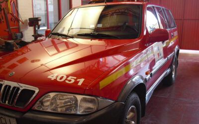 La Agrupación de Bomberos Voluntarios de Brea cuenta con un nuevo vehículo todoterreno
