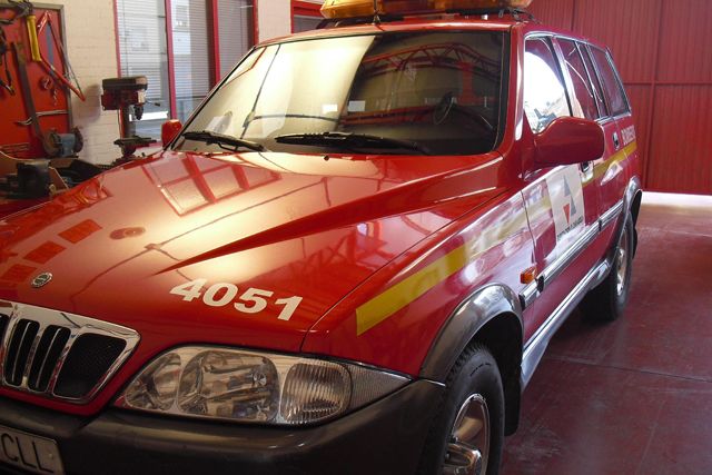 La Agrupación de Bomberos Voluntarios de Brea cuenta con un nuevo vehículo todoterreno
