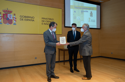 EL MINISTRO PEDRO DUQUE PRESENTA LA COLECCIÓN ‘TÉCNICA E INGENIERÍA EN ESPAÑA’, COEDITADA POR LA INSTITUCIÓN FERNANDO EL CATÓLICO DE LA DPZ