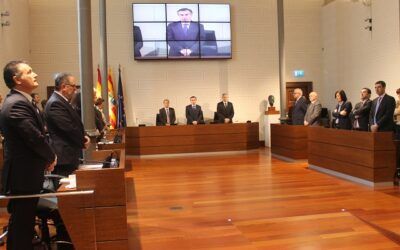 El Pleno de la Diputación Provincial de Zaragoza guarda un minuto de silencio en memoria de las víctimas del 11-M