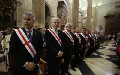 Celebración de los actos del Corpus Christi de Daroca en los que ha particiado la Corporación Provincial.