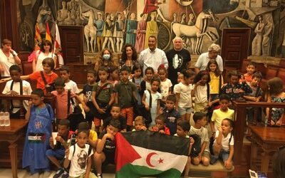 La Diputación de Zaragoza recibe a los niños saharauis del programa Vacaciones en Paz
