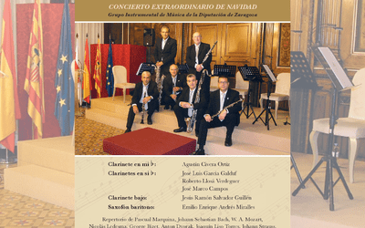 El grupo instrumental de la Diputación de Zaragoza ofrece un concierto este jueves con motivo de la Navidad