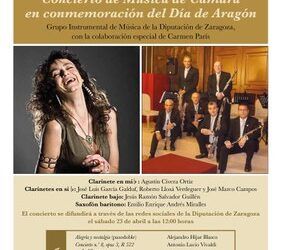 Concierto online del grupo instrumental de la Diputación de Zaragoza por el Día de Aragón
