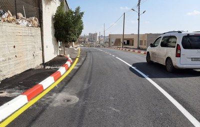 La DPZ financia la construcción de una carretera en Palestina permitiendo conectar medio centenar de hogares al alcantarillado