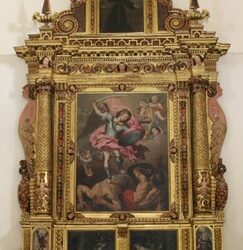 Los planes de la Diputación de Zaragoza permiten restaurar el retablo mayor de la iglesia parroquial de Chodes