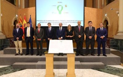 La Diputación de Zaragoza firma un protocolo de colaboración para impulsar comunidades energéticas locales