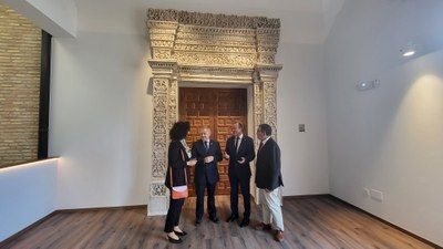Sánchez Quero inaugura la restauración de la casa de las Conchas de Borja, que se reabre como biblioteca y palacio de congresos