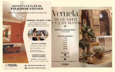 El palacio de Sástago y el monasterio de Veruela ofrecen actividades especiales para toda la familia durante este puente de mayo