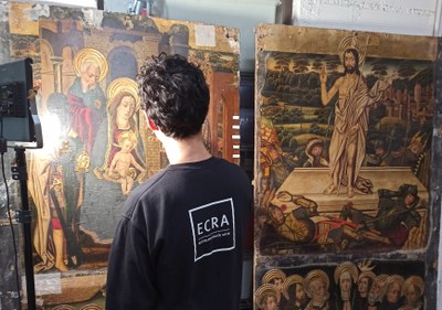 La DPZ comienza la restauración del retablo de la Purificación de la catedral de Tarazona, que volverá a su sitio casi 40 años después