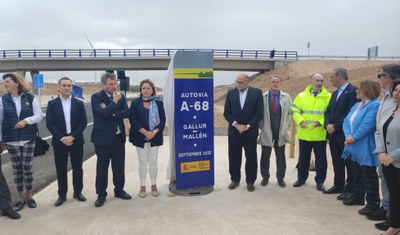Sánchez Quero celebra la puesta en servicio del tramo Mallén-Gallur de la autovía A-68