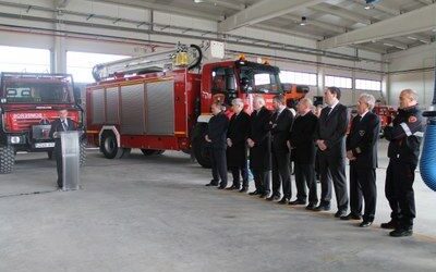 La DPZ inaugura el nuevo Parque de Bomberos de la Zona Oeste en Tarazona que dará servicio a 22.821 personas