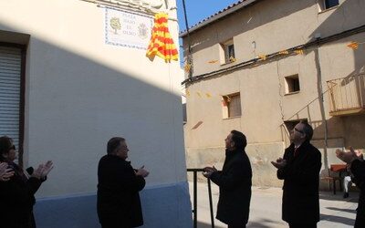La localidad de Terrer estrena la remodelación de la Plaza Bajo el Olmo