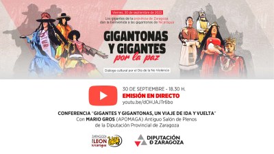 La DPZ conmemora este viernes en Zaragoza el Día Internacional de la No Violencia con un hermanamiento de gigantes y gigantonas