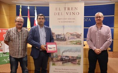 ‘El tren del vino’ acerca la historia de la llegada del ferrocarril a la comarca de Cariñena y su vínculo con el negocio del vino