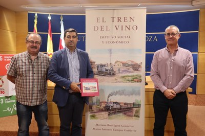 ‘El tren del vino’ acerca la historia de la llegada del ferrocarril a la comarca de Cariñena y su vínculo con el negocio del vino
