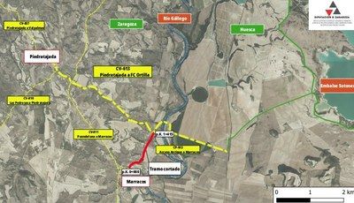 EL ACCESO ANTIGUO A MARRACOS POR LA CP-013 SE CORTARÁ AL TRÁFICO MAÑANA LUNES POR OBRAS DE REFUERZO DEL FIRME