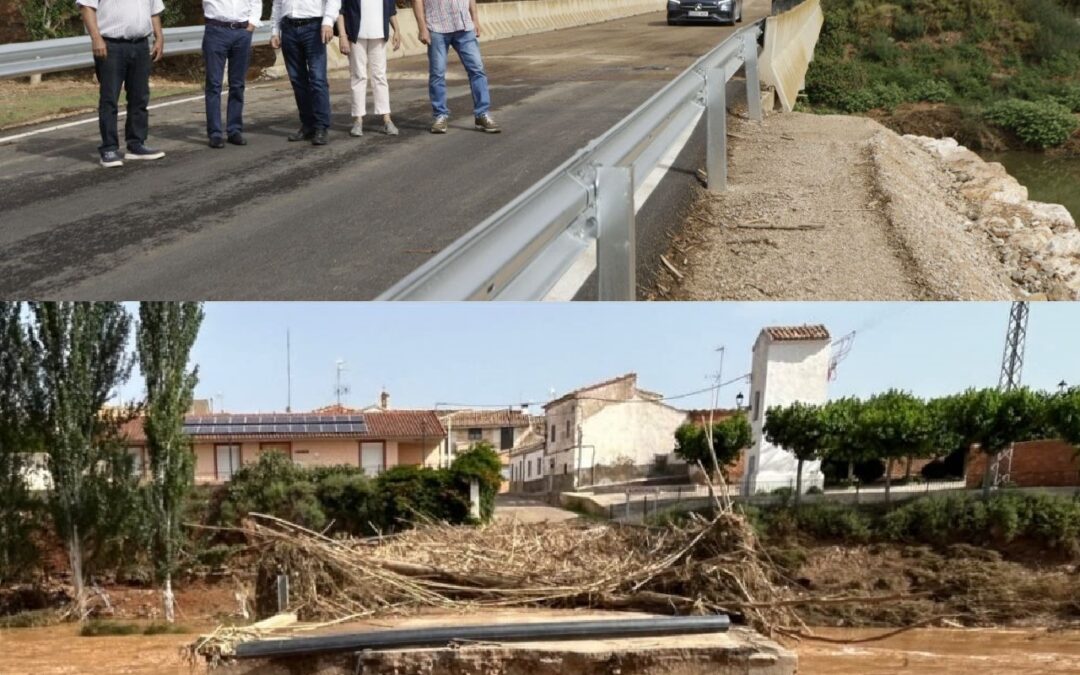 La DPZ reabre la carretera de Almochuel y terminará en unos días el arreglo de las de Almonacid de la Cuba y Villar de los Navarros tras una inversión de 1,3 millones