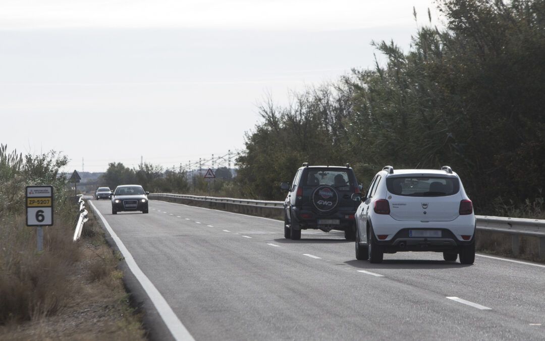 La Diputación de Zaragoza termina el arreglo de la carretera provincial ZP-5207 entre Alagón y Cabañas de Ebro tras una inversión de 526.000 euros