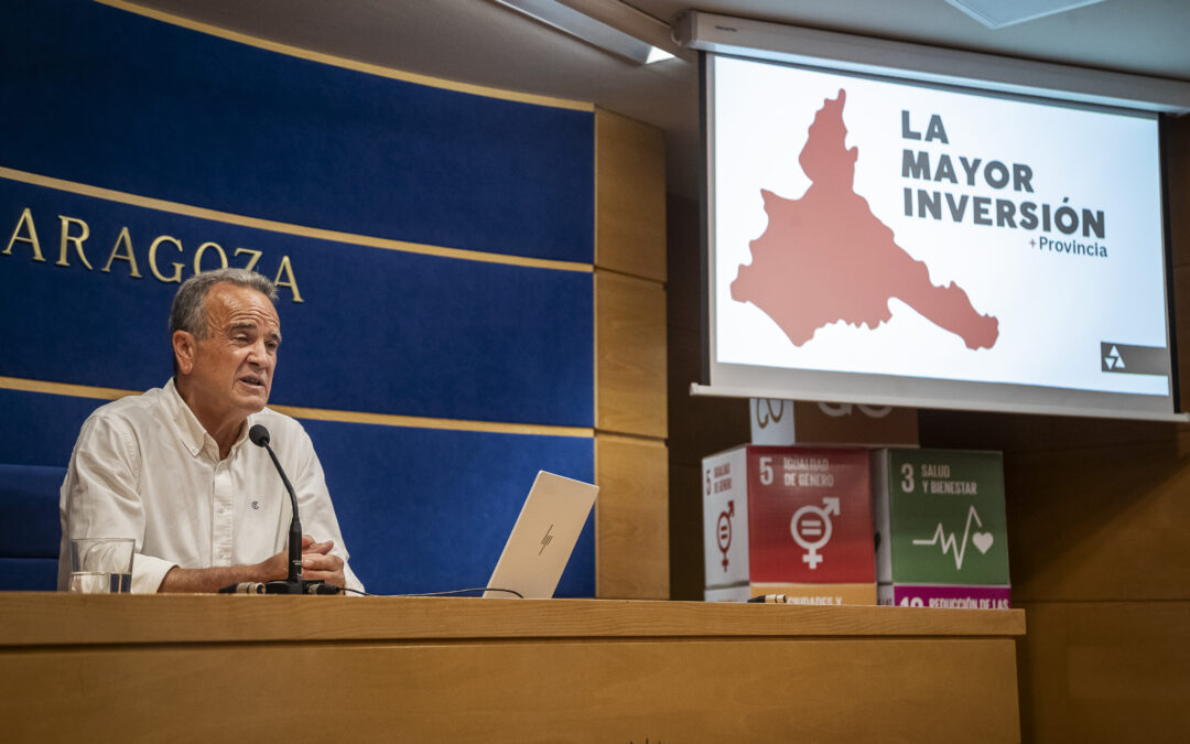 La Diputación de Zaragoza lanza el mayor plan de ayudas de su historia: 130 millones para inversiones en todos los municipios de la provincia
