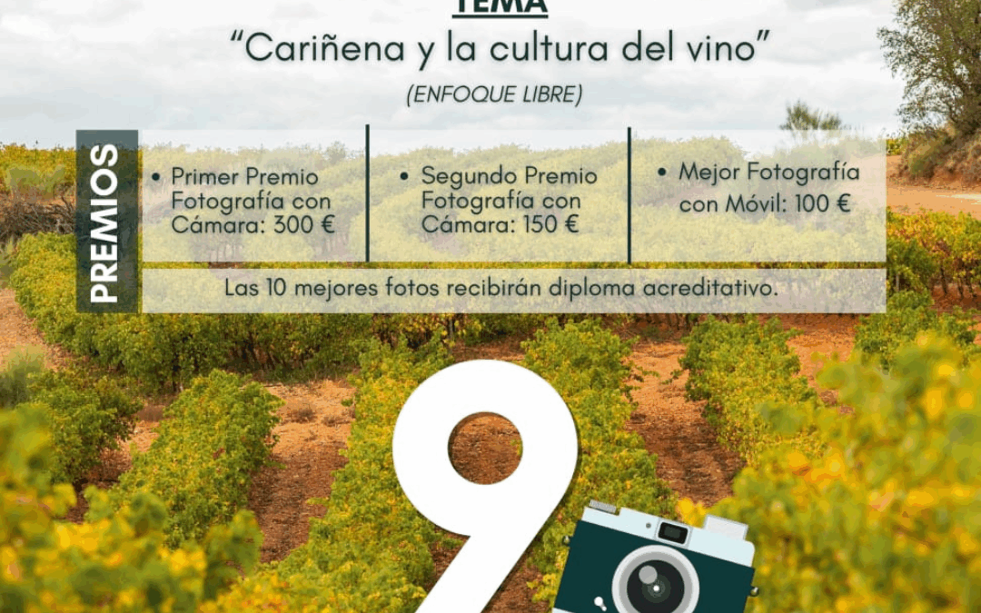 Cariñena celebra este domingo el I Rally Fotográfico “Cariñena se revela” para fomentar su vinculación con el vino