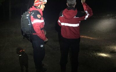 Los bomberos de la Diputación de Zaragoza mejoran su formación en la búsqueda nocturna de personas desaparecidas