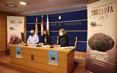 La trufa negra de la provincia llega a Zaragoza en su primera muestra especializada, que se celebra este fin de semana