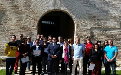 La Diputación de Zaragoza clausura el cuarto taller de empleo impulsado para restaurar el palacio abacial de Veruela